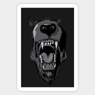 Roaring Grizzly Bear Magnet